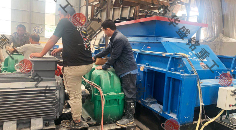 瓜米石制砂機安裝現(xiàn)場